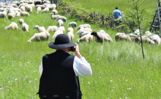Zdjęcie z imprezy pasterskiej na Cieńkowie
